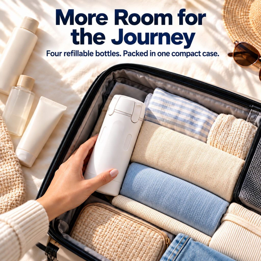 Snugglepaw 4-in-1 Travel Toiletry Dispenser